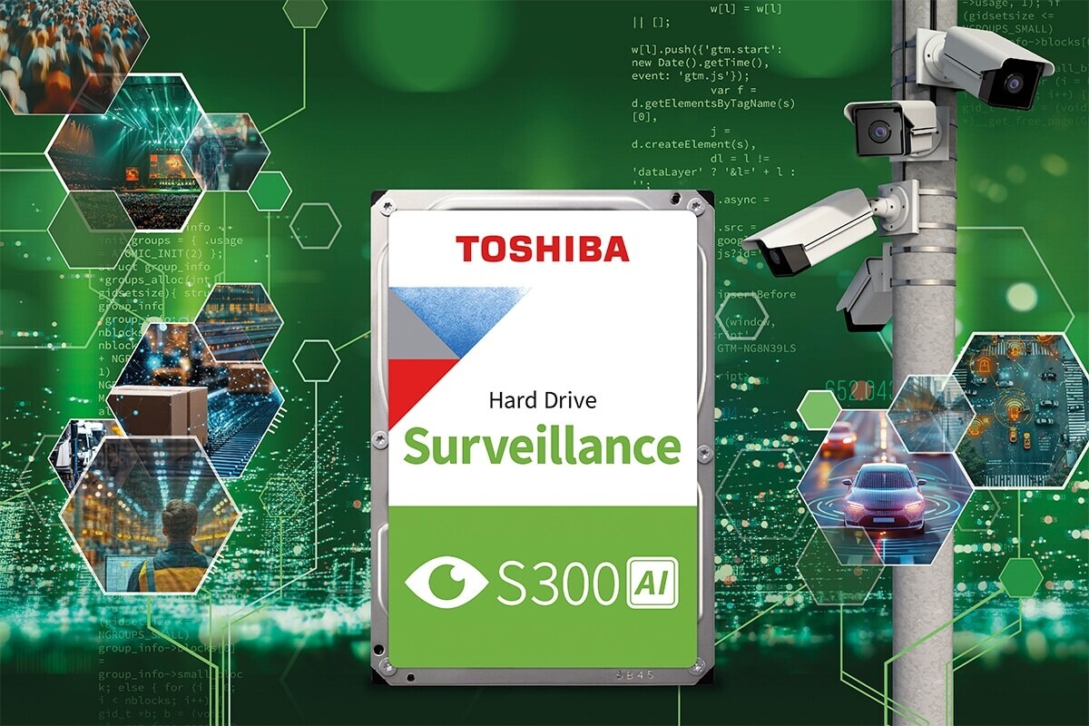 Toshiba запускає серію жорстких дисків S300 AI для відеоспостереження Toshiba запускає серію жорстких дисків S300 AI для відеоспостереження